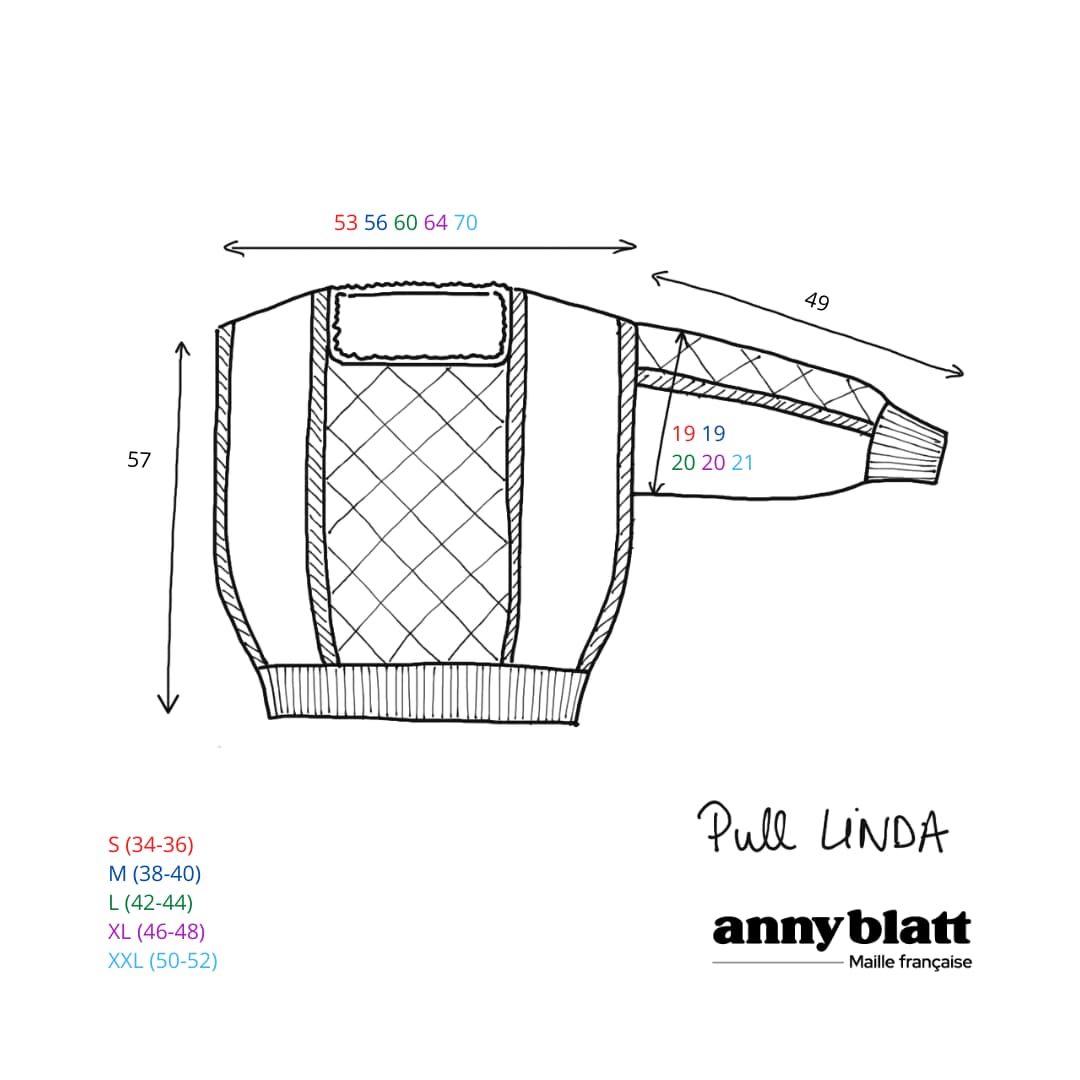 Annyblatt Angora Douceur Linda kit maglia S nero angora