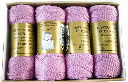 Morillas Zepelines Ne 5/2 filo di cotone lilla 7 x8 mercerizzato