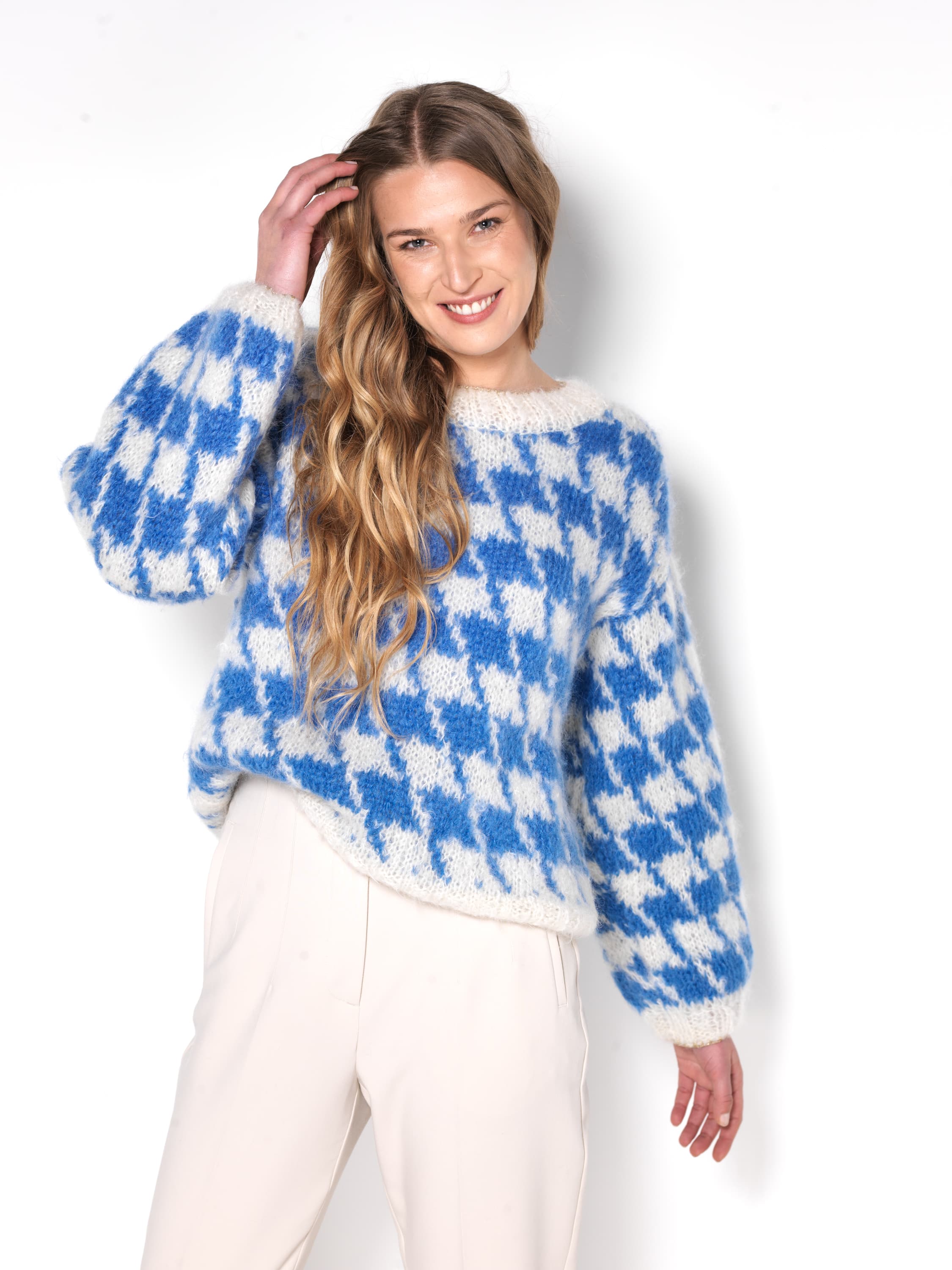 Annyblatt Allen pullover kit maglia mohair S madone naturale