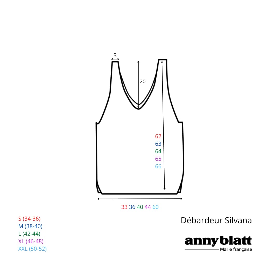 Annyblatt Silvana kit canotta estiva S color madone