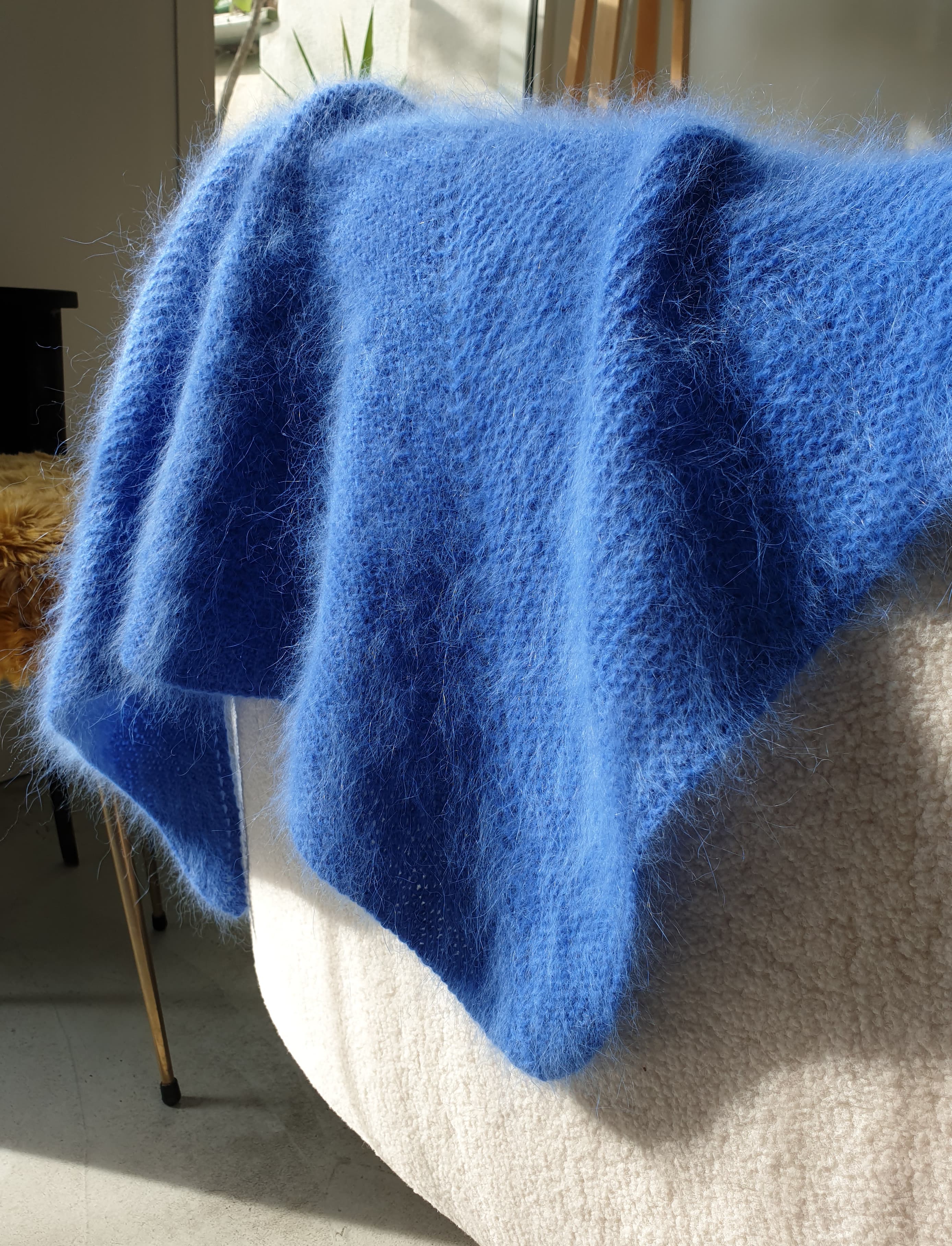 Annyblatt Tignes scialle kit maglia angora Madone