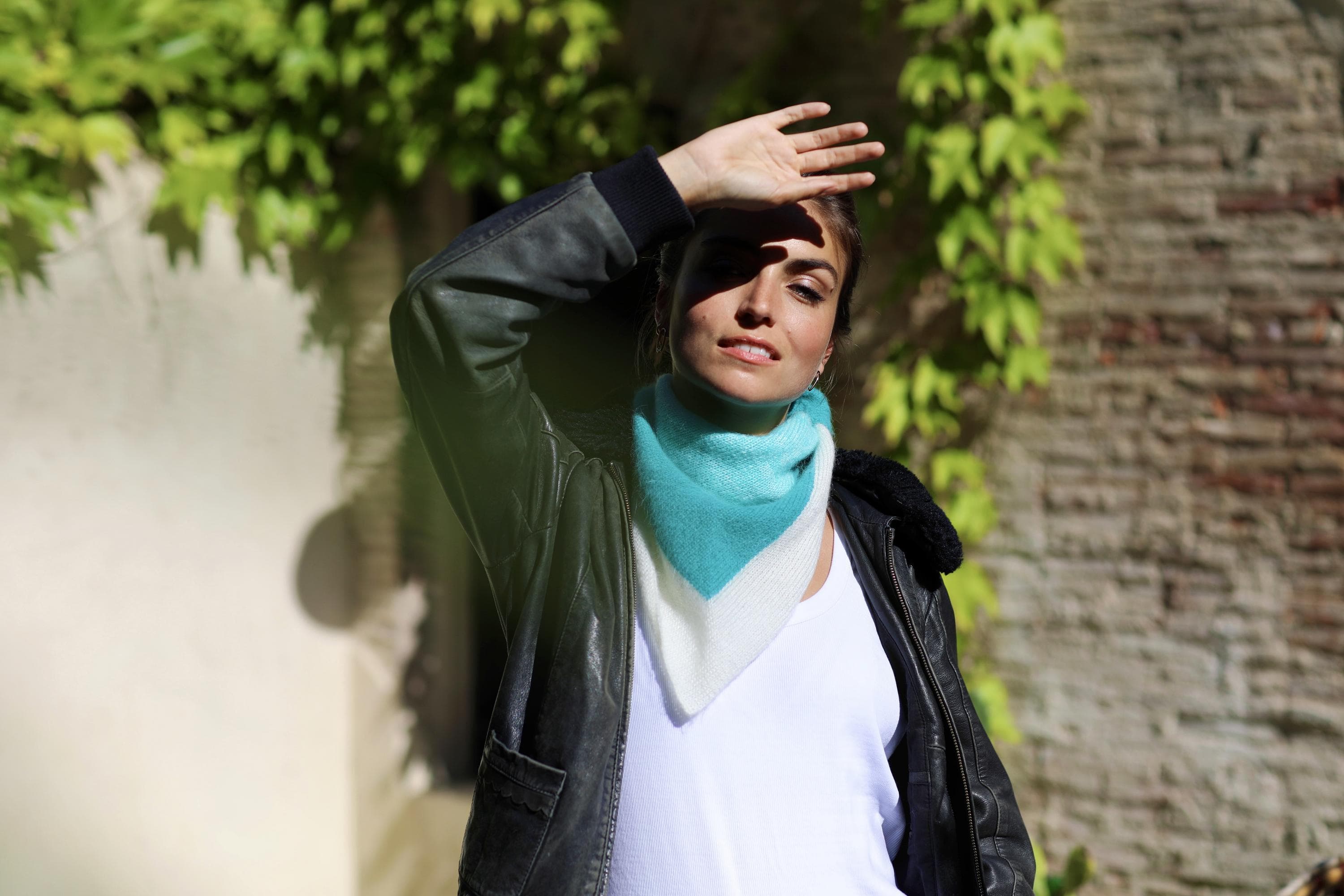 Anny Blatt Bandana scaldacollo lana mohair seta