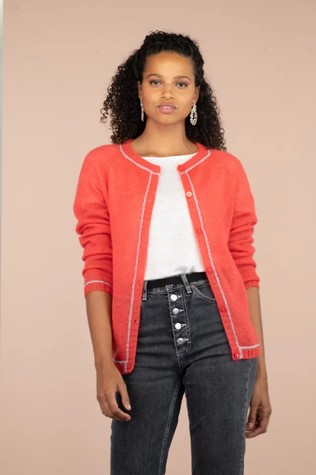 Annyblatt Honey Moon Cassis cardigan kit ferri S Capucine