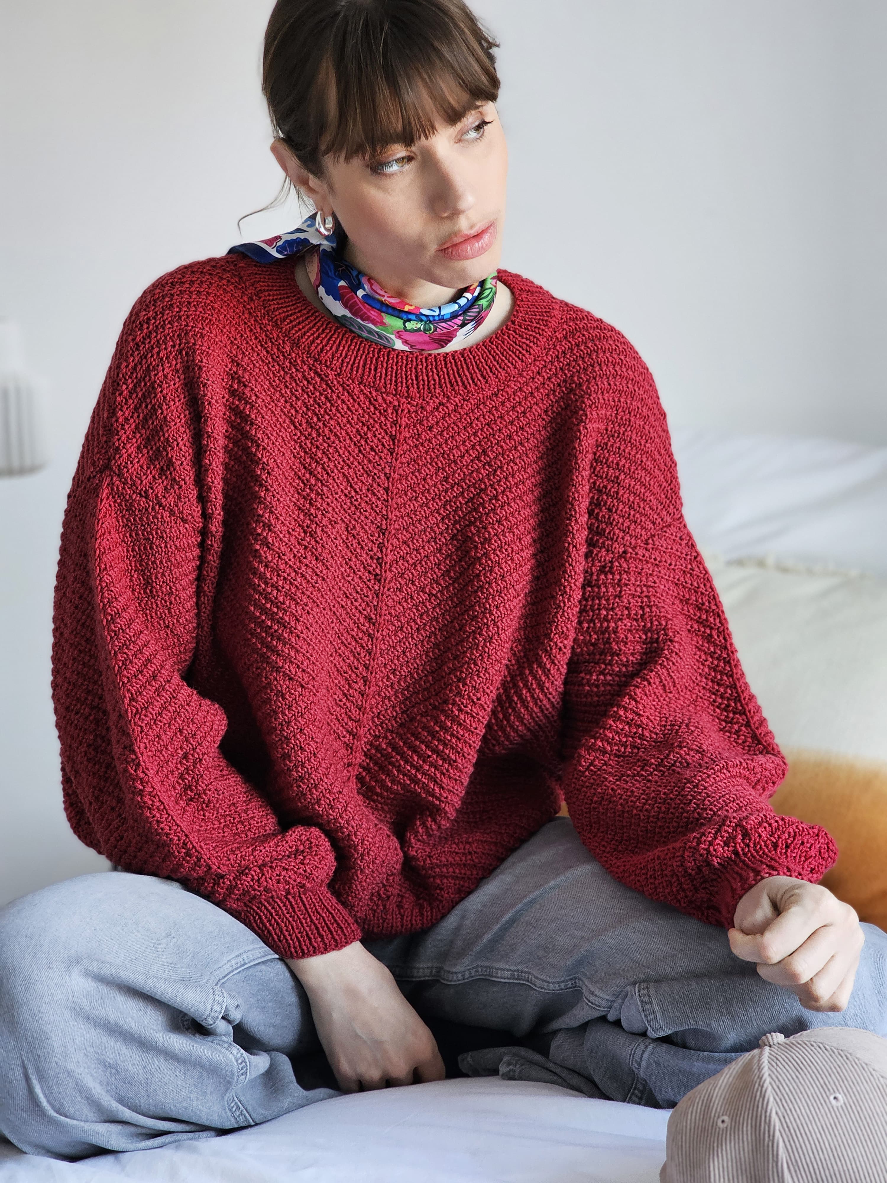 Anny Blatt Babette Rubis kit maglia merino extrafine