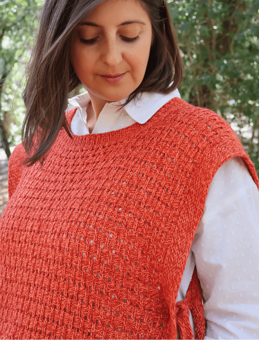 Rosarios4 Colete Amieira modello gilet donna