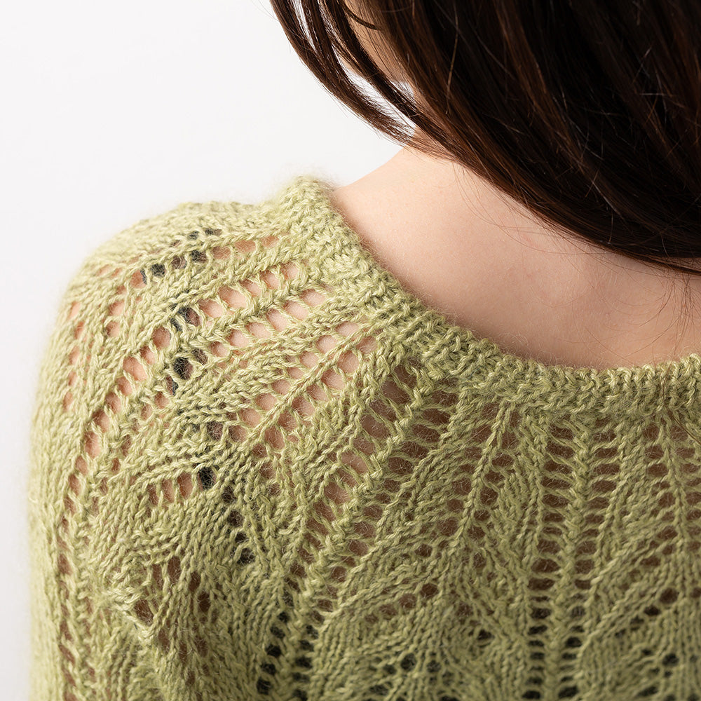 Pascuali Eyed Fern schema cardigan traforato