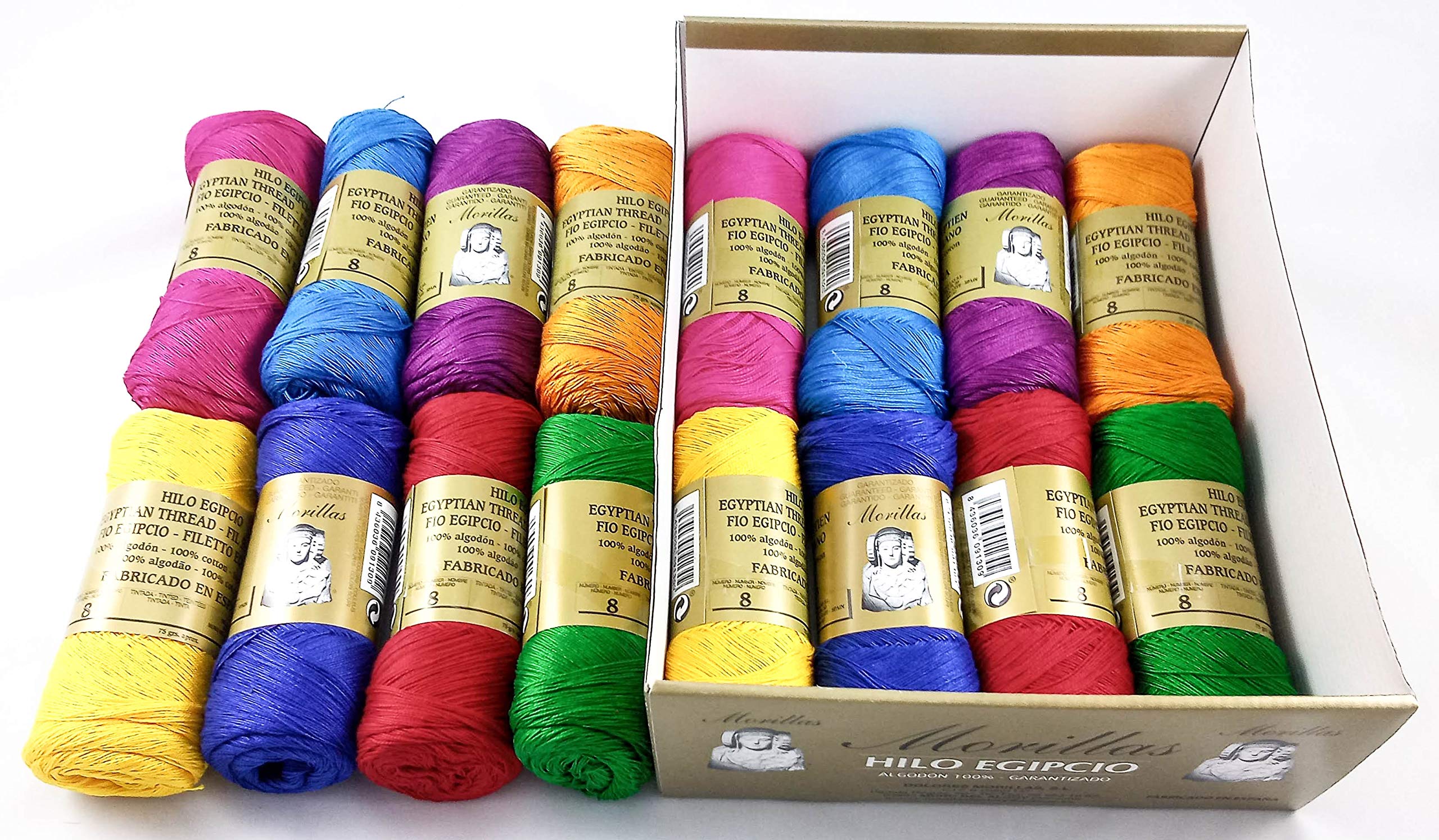 Morillas Zepeline Ne 8/2 filo cotone perlato 16pz scuri
