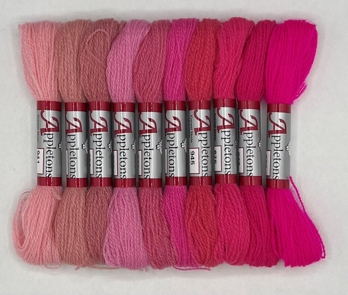 Appleton Crewel Wool Pinks lana da ricamo tonalità rosa