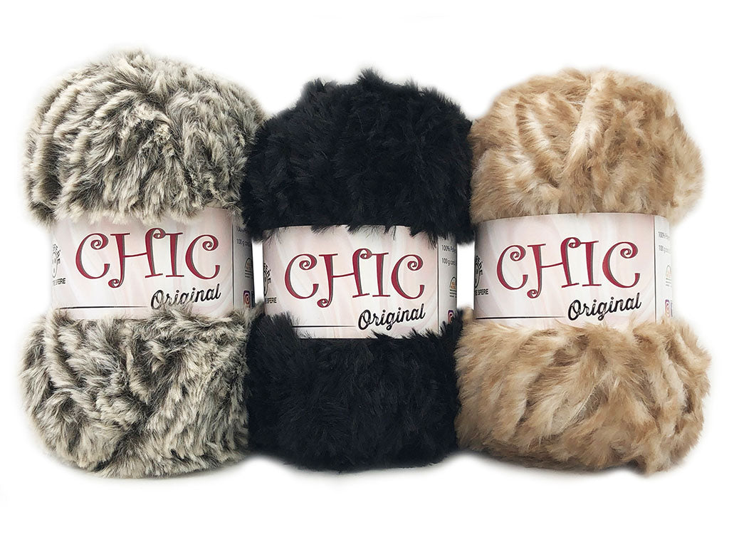 Il Filo di Arianna Chic filato pelliccia bianco 01 100 g pelo lungo
