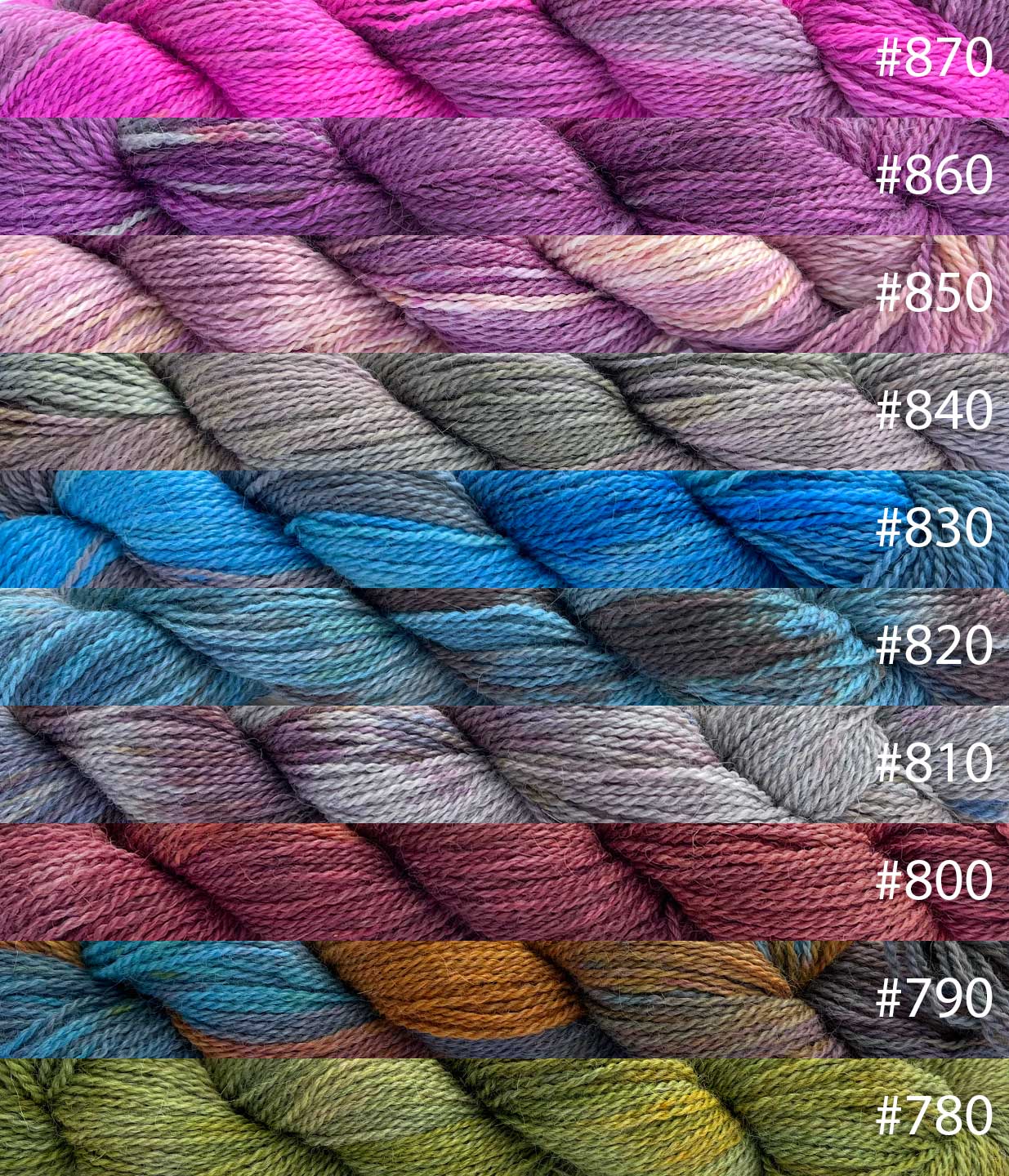 Pascuali Balayage filato baby alpaca merino Inka 710