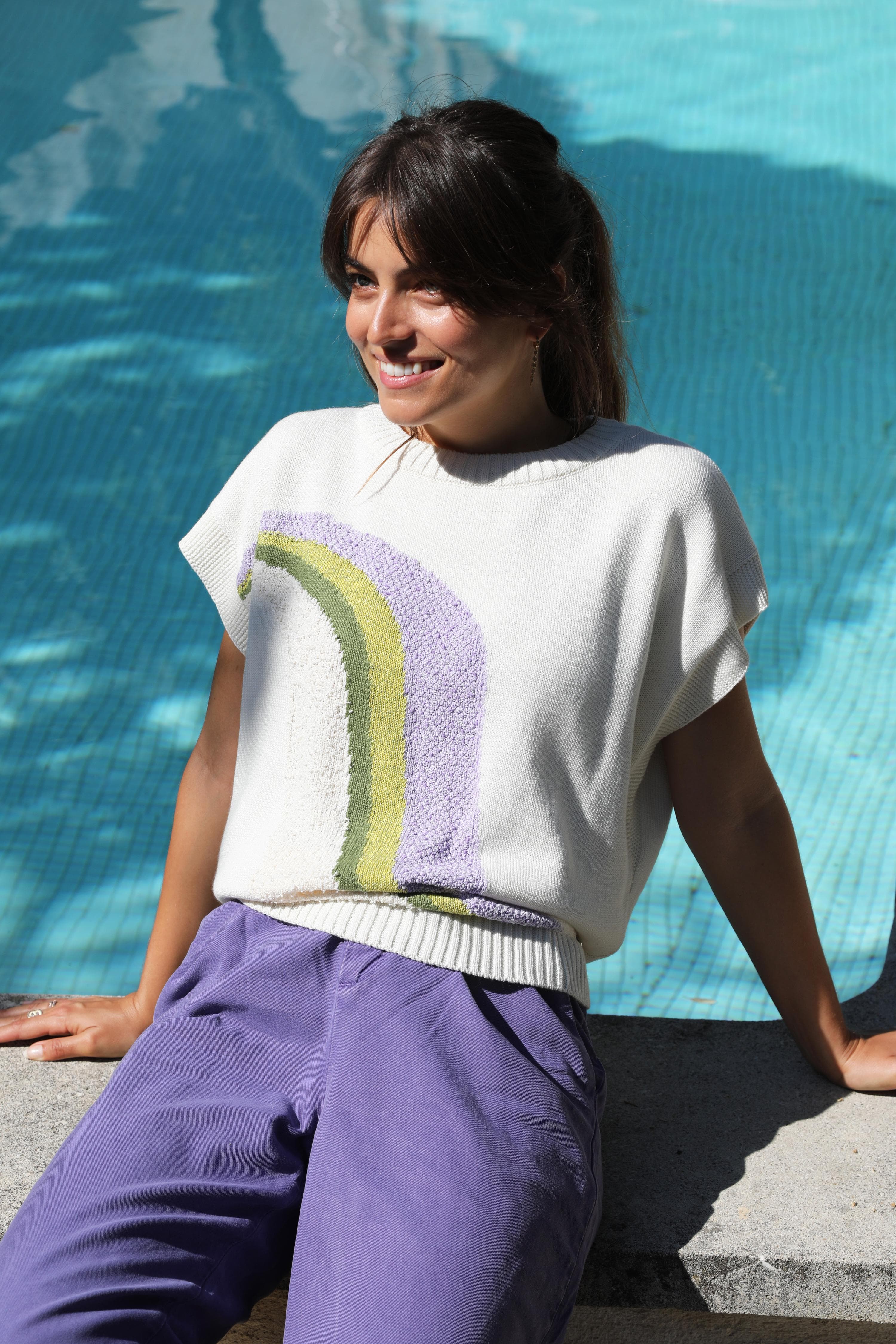 Annyblatt Charlie top cotone bio lavanda