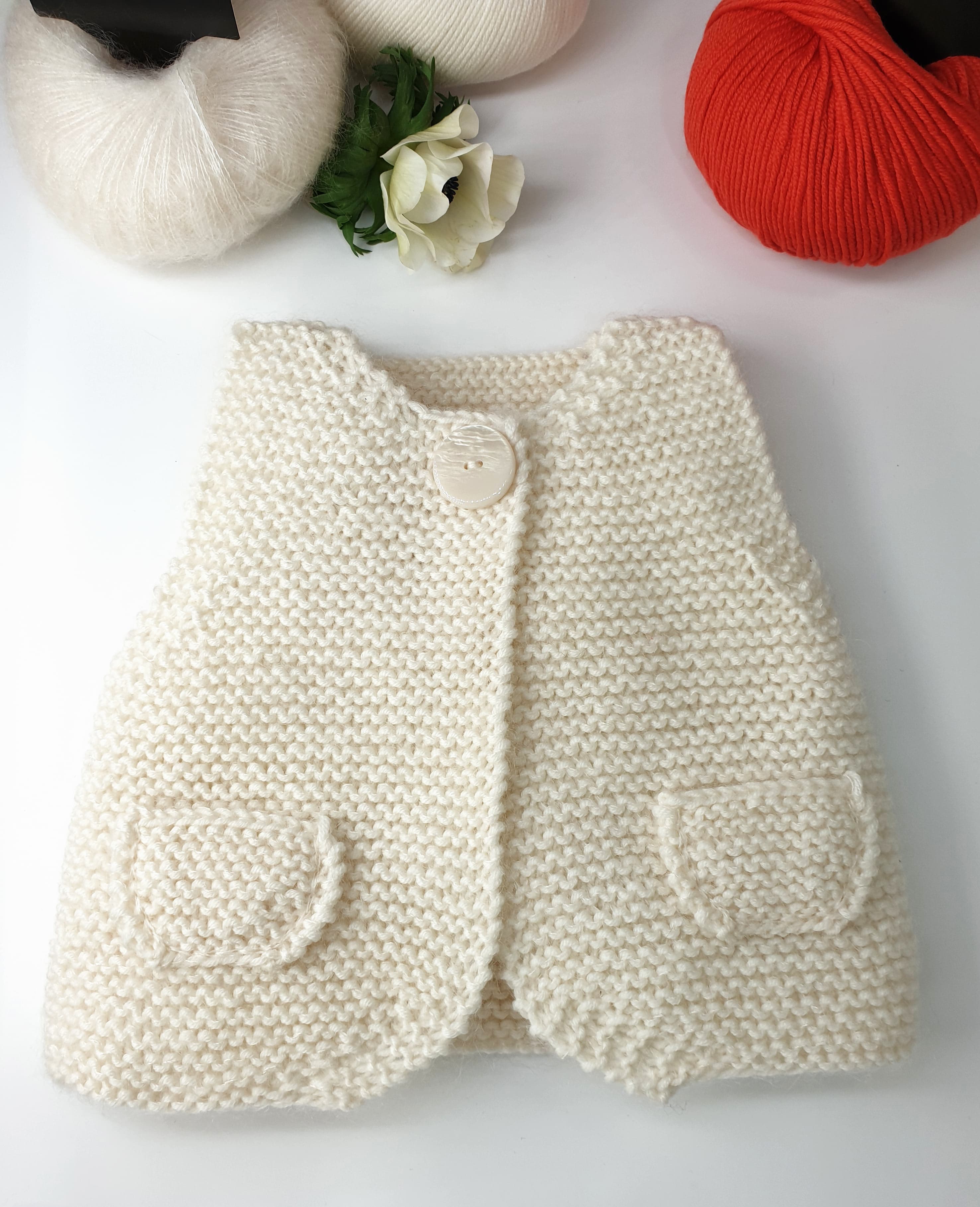 Annyblatt Baobab gilet neonato taglia 1 merino