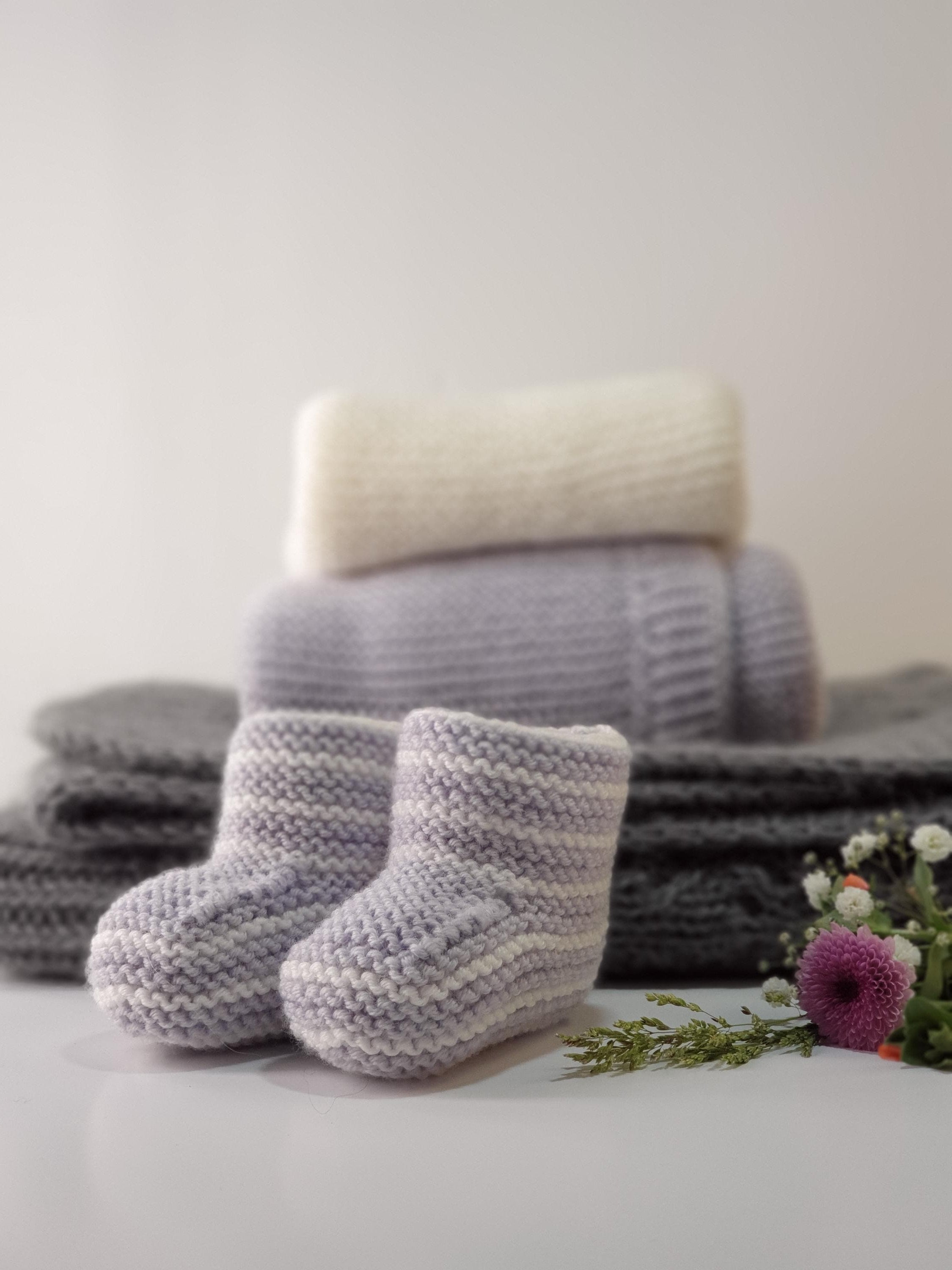 Anny Blatt Reglisse kit cappello scarpine taglia 1 bianco