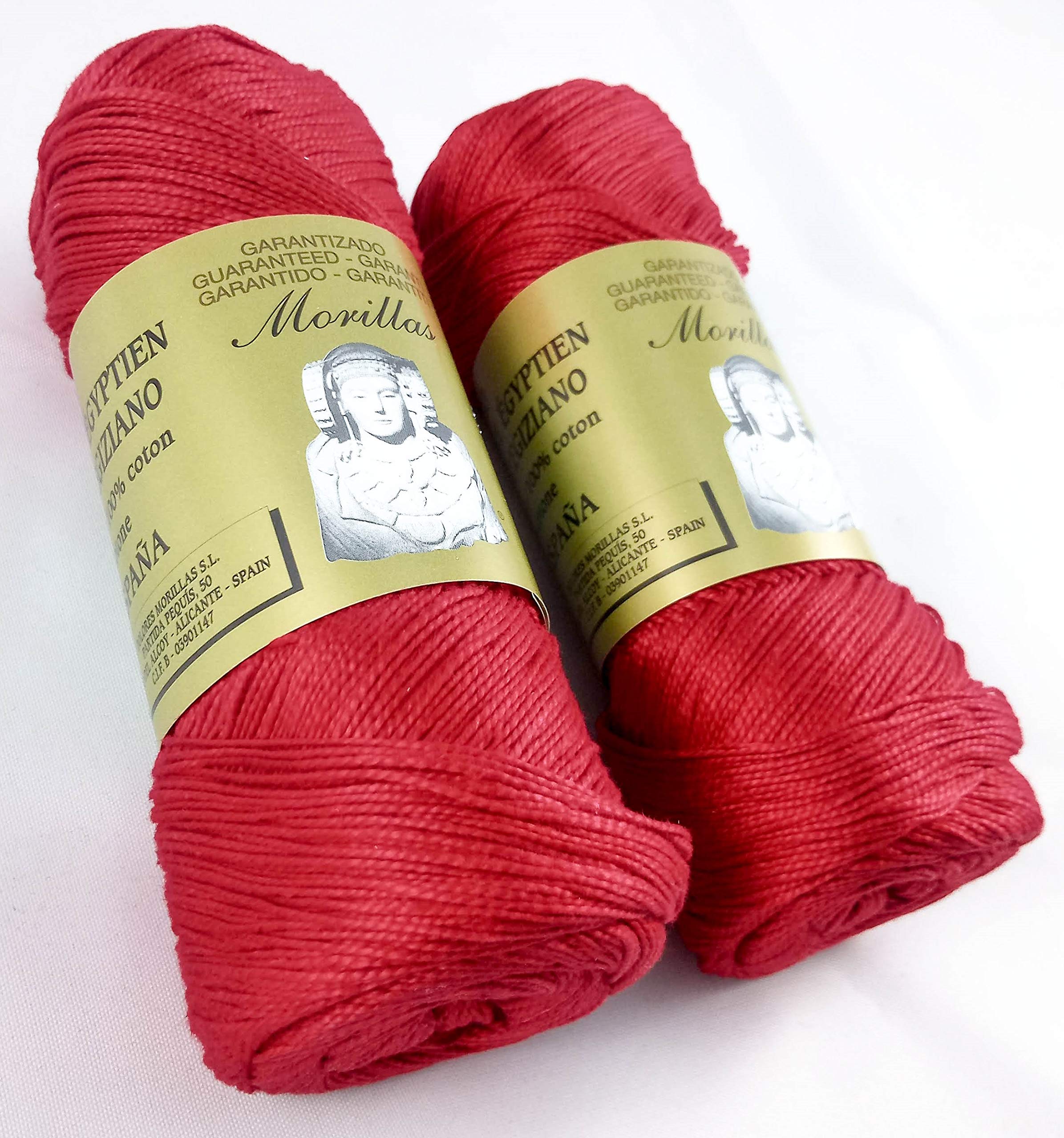 Morillas Zepelines Ne 5/2 cotone perlato rosso 11 2x75 g