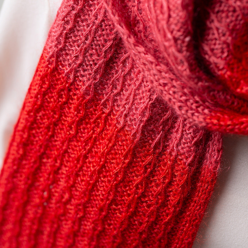 Pascuali Whispering Lines Scarf schema maglia sciarpa 180 cm