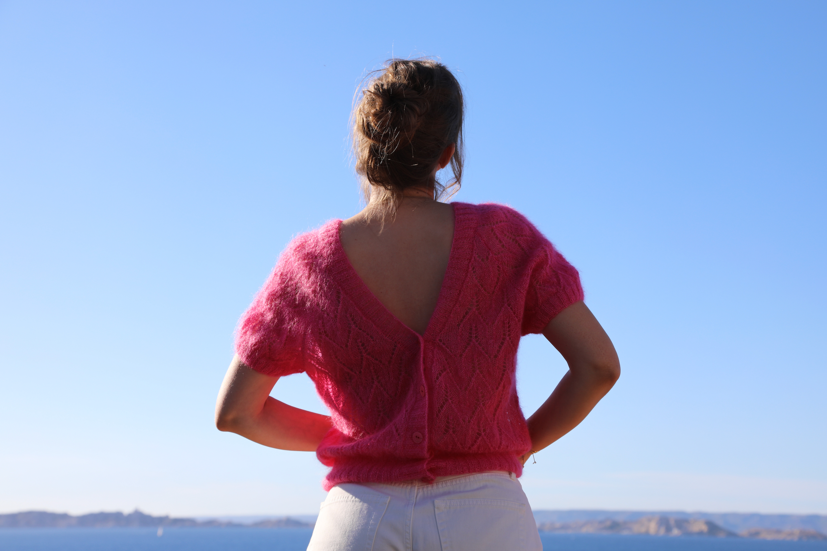 Annyblatt Honey Moon Amaya gilet modello maglia mohair