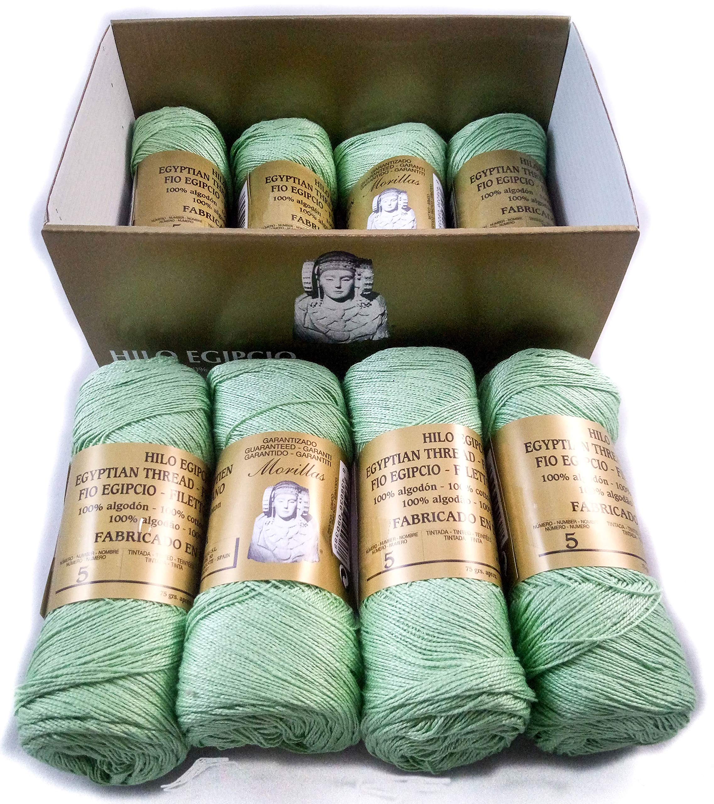 Morillas Zepelines Ne 5/2 filo di cotone verde 1 x8 mercerizzato