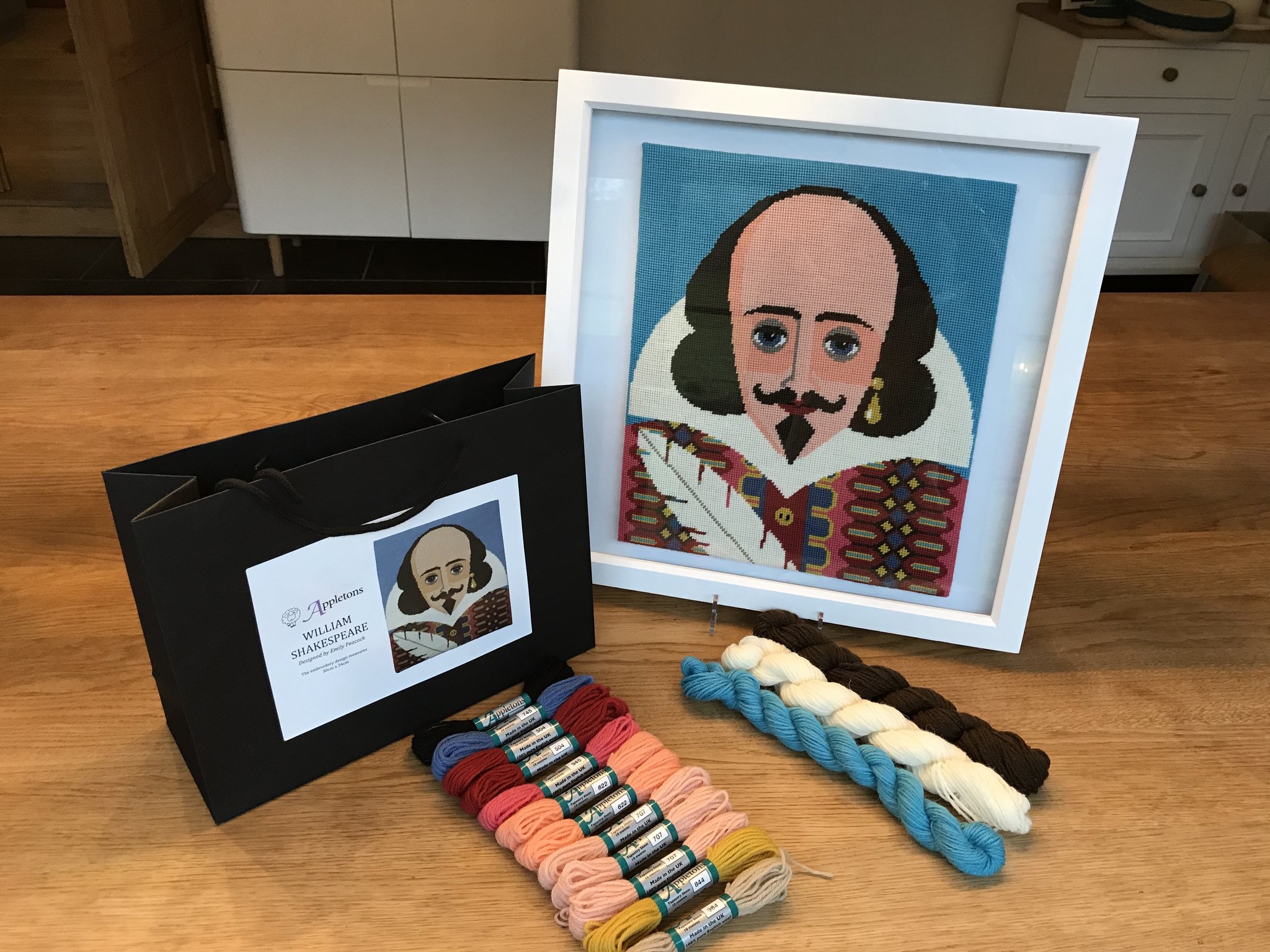 Appleton William Shakespeare kit arazzo lana ricamo