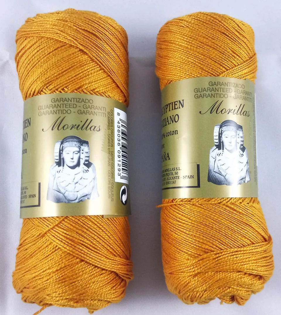 Morillas Zepelines filato cotone perlé arancione 2x75 g