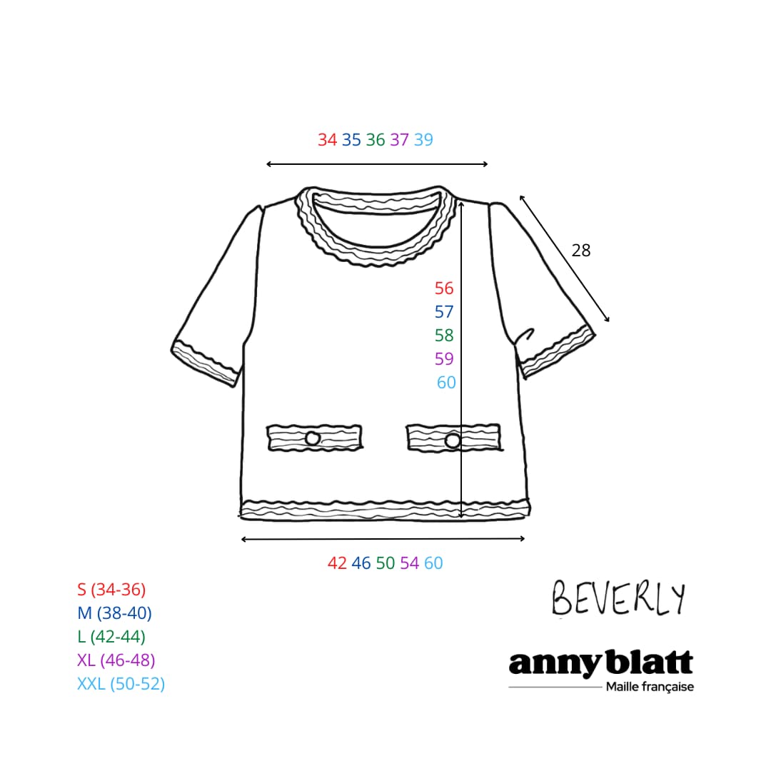 Annyblatt Beverly top kit maglia taglia S sole cotone