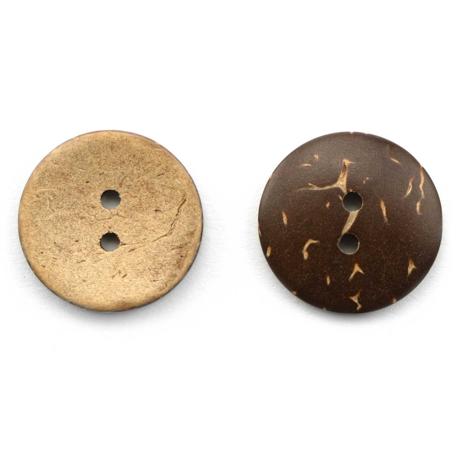 Pascuali bottoni cocco set 5 pezzi marroni opachi