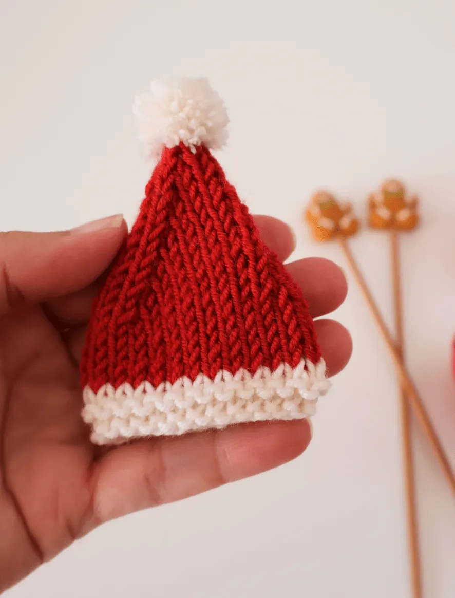 Rosarios4 Gorrinho de Natal schema maglia decorazione