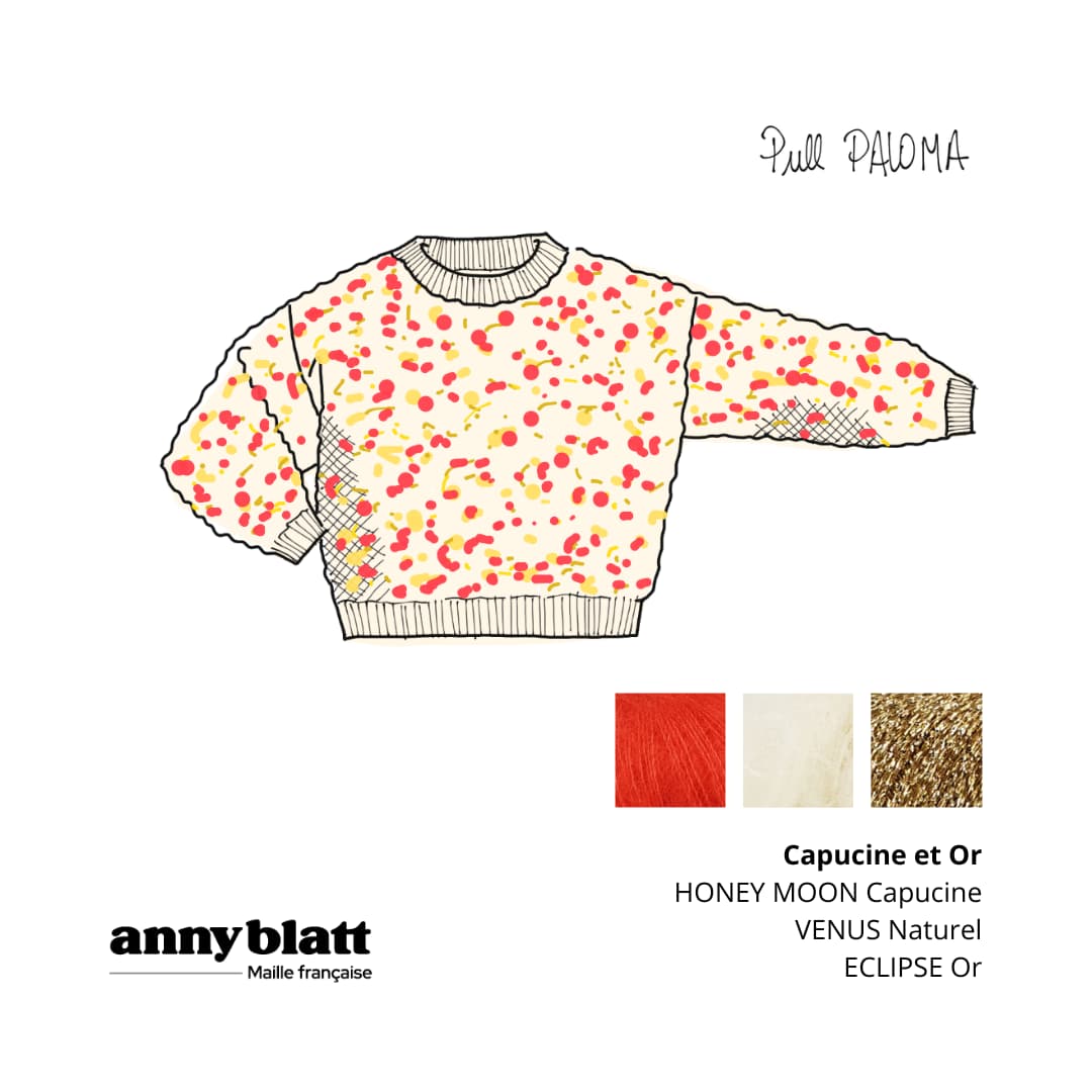 Anny Blatt Paloma kit maglia mohair punto grano M