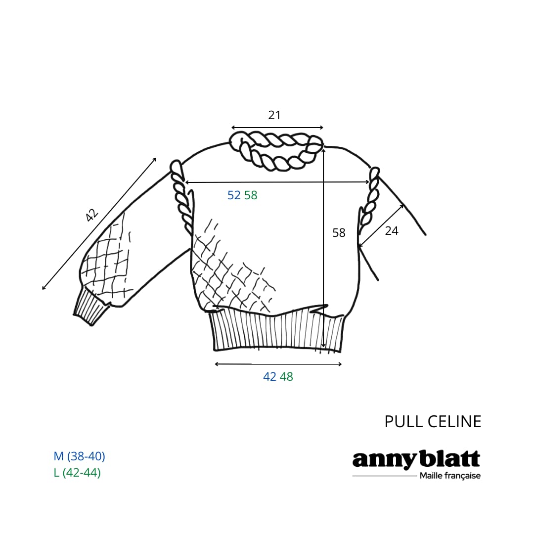 Annyblatt Celine kit maglia pull lana mohair