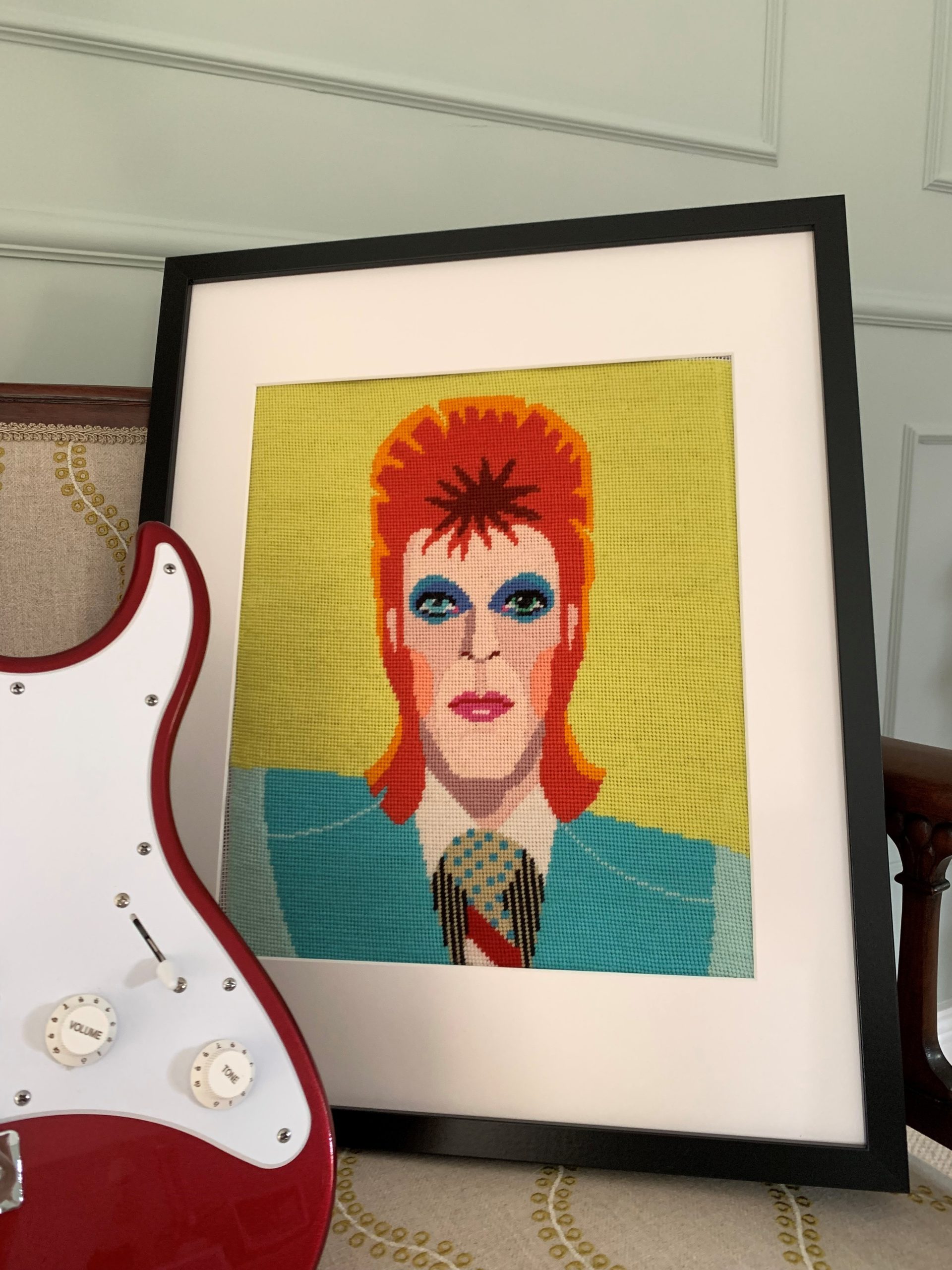 Appleton David Bowie kit arazzo lana ricamo
