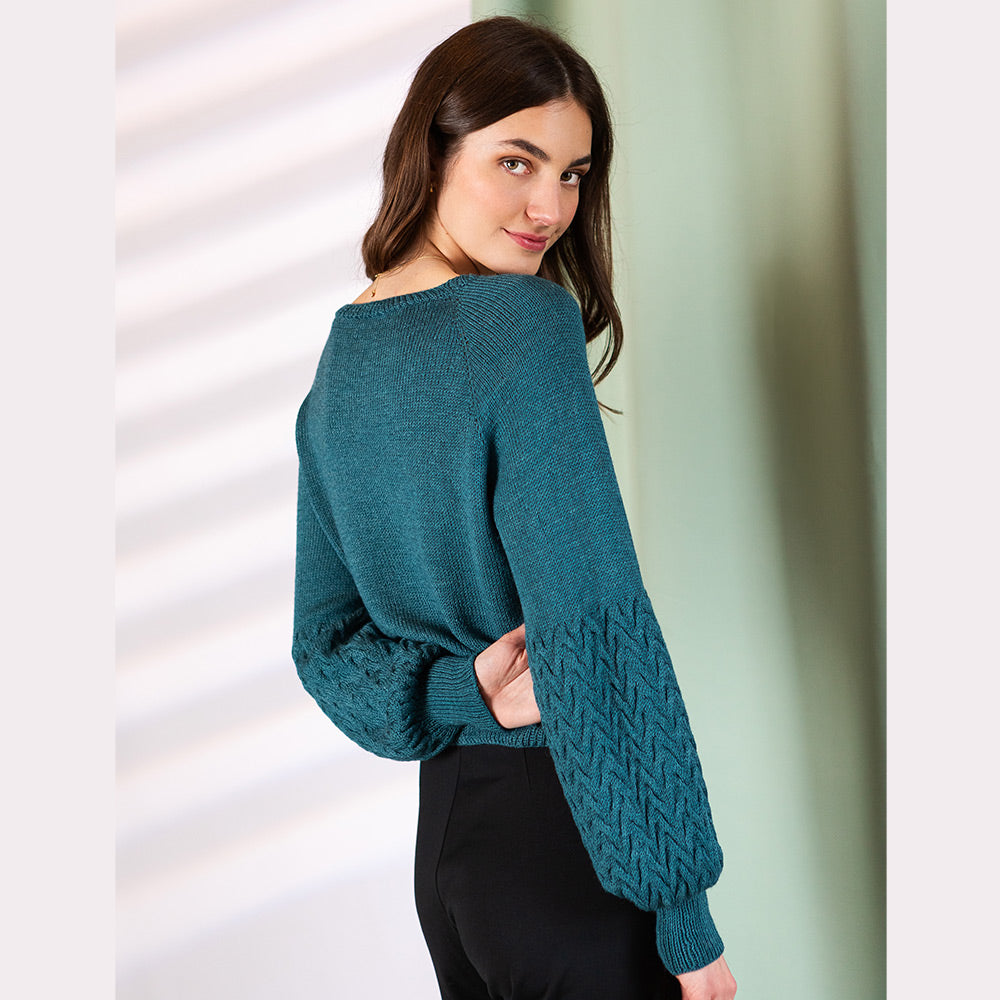 Pascuali Juna schema pullover donna trecce
