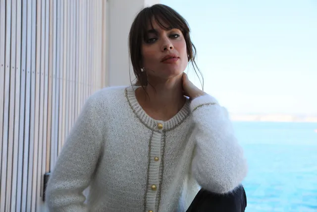 Anny Blatt Rosalia kit maglia cardigan mohair seta