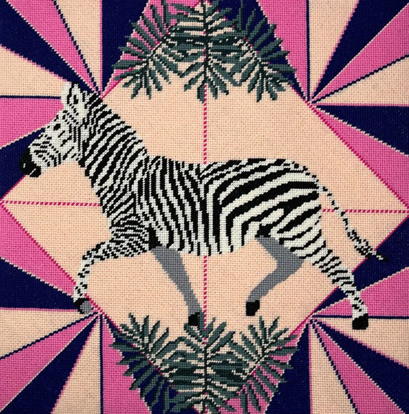 Appleton Zebra kit arazzo Vibrant Colourway lana