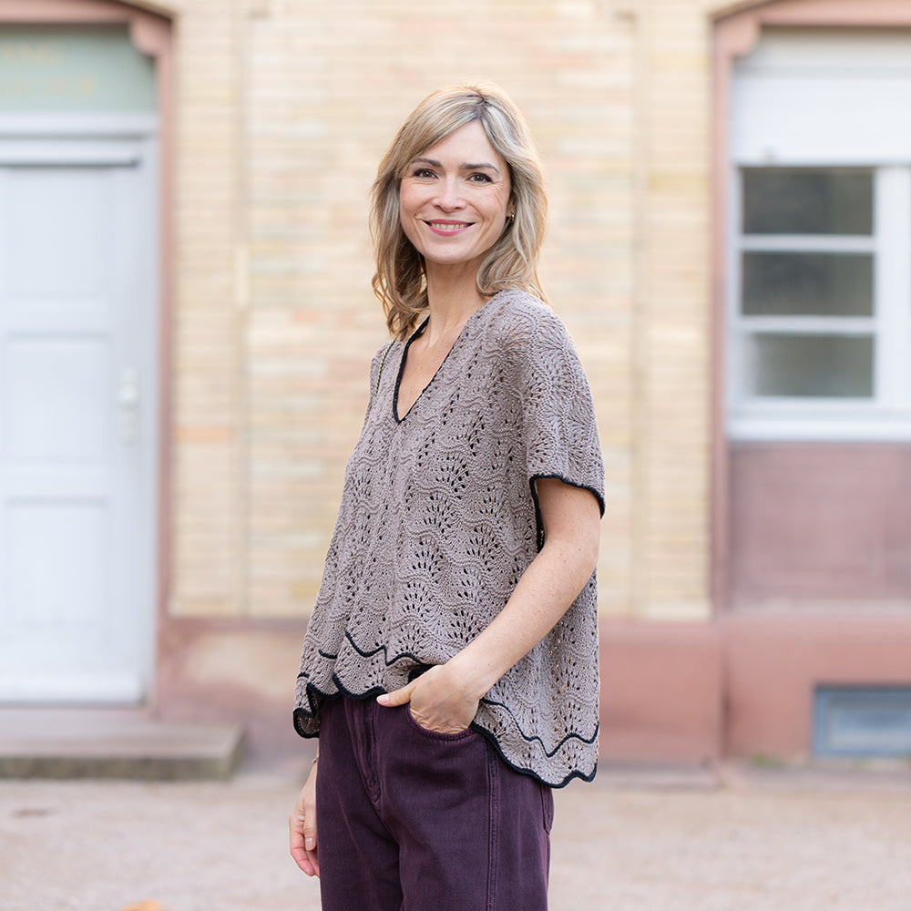 Pascuali Oyster Shirt schema maglia PDF lyocell bicolore