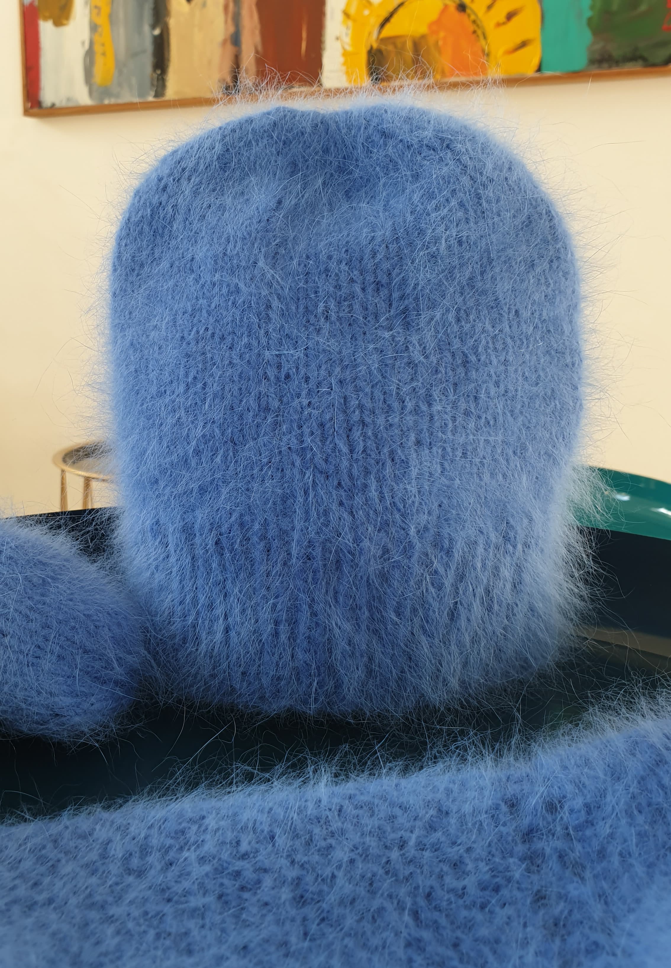Anny Blatt Angora Tignes kit cappello e muffole angora