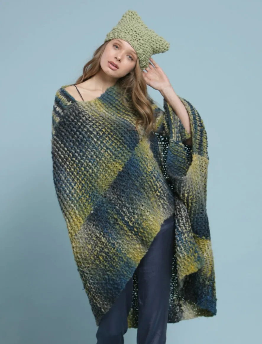 Rosarios4 Allegro 109 schema poncho lungo donna