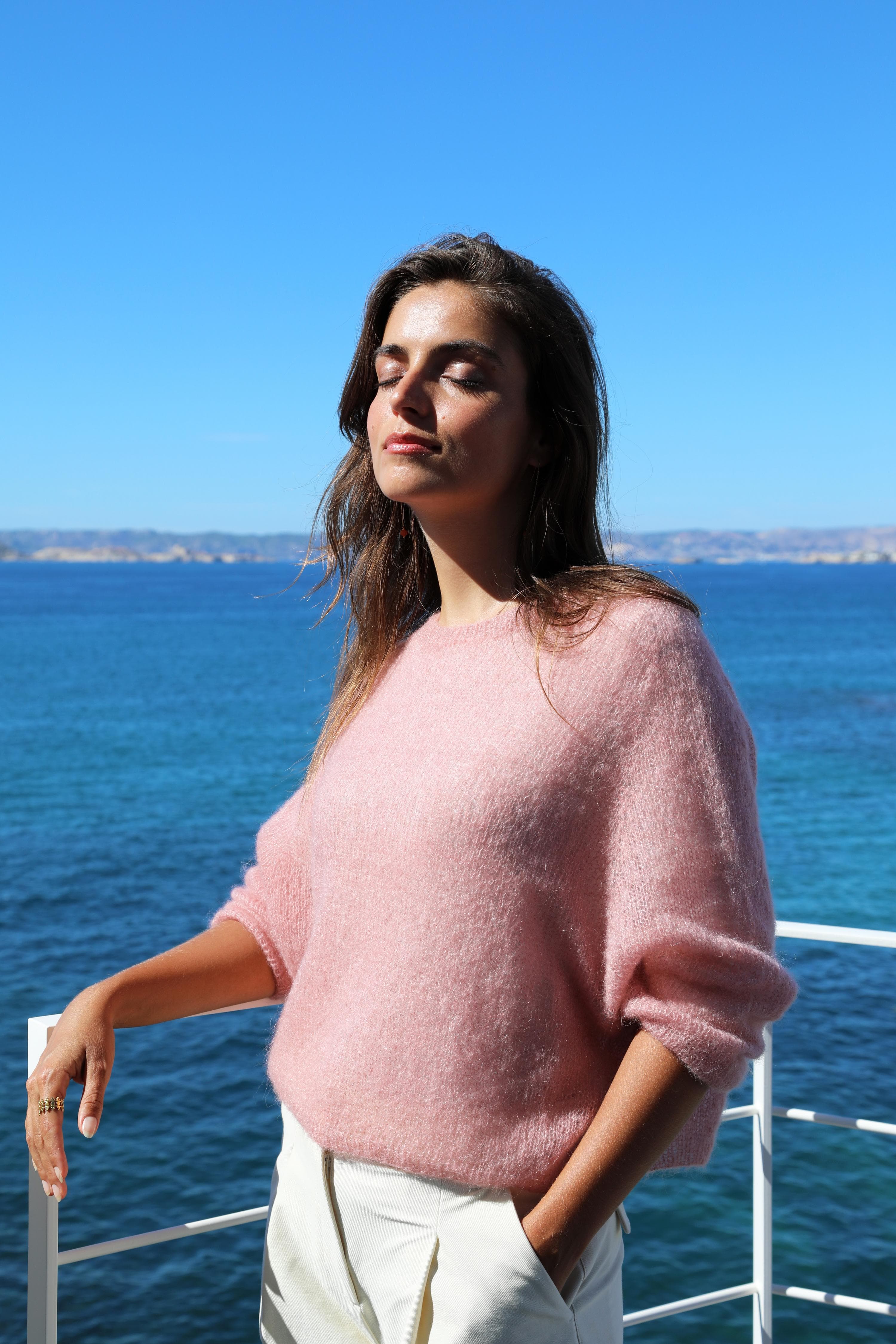 Anny Blatt Philomène pull kit maglia S ballerine mohair