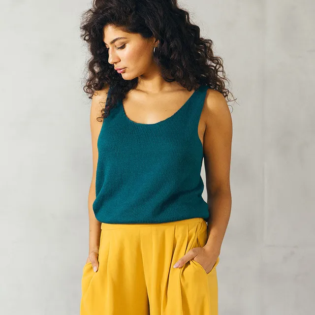 Pascuali Reneta schema maglia top estivo traforato XS-XXL