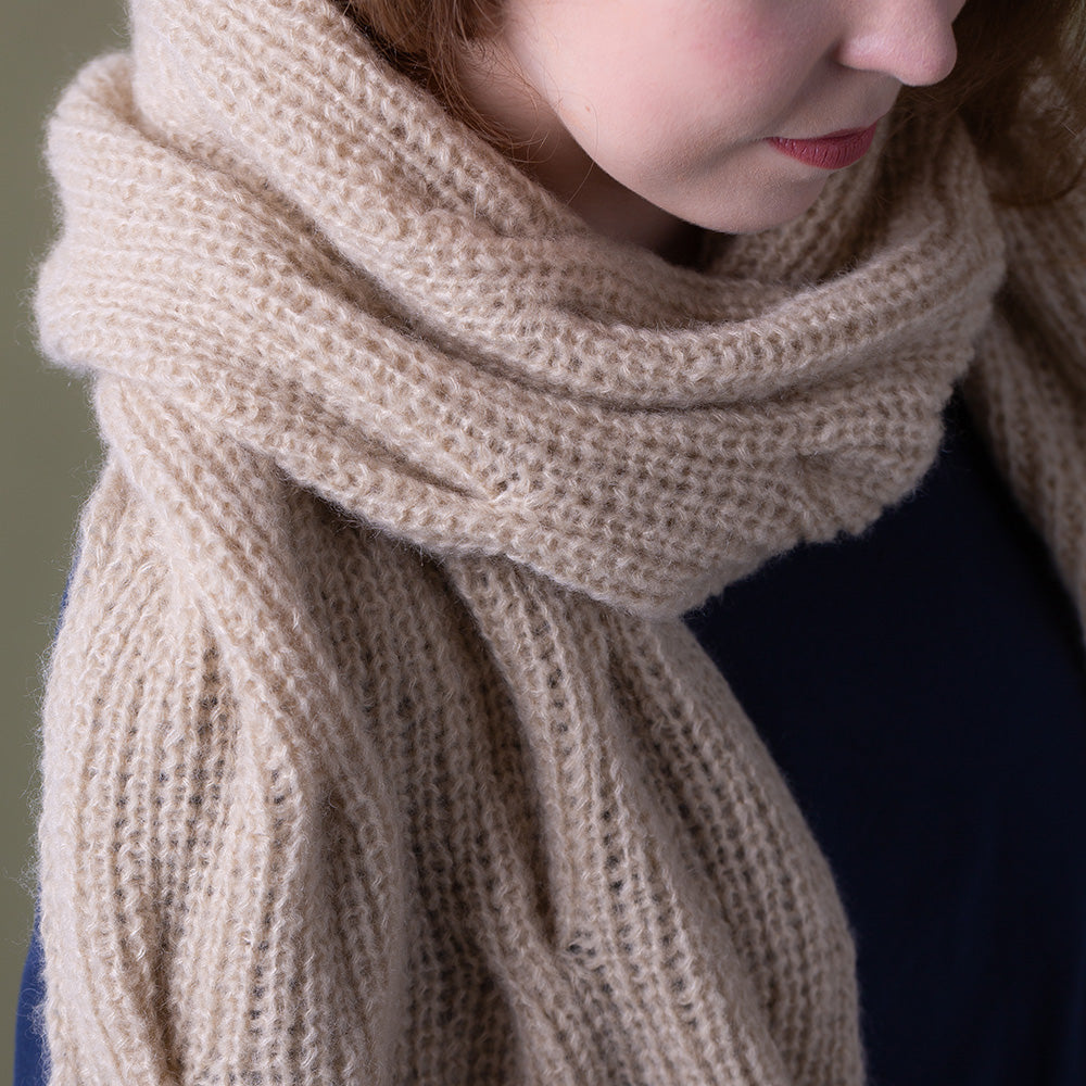 Pascuali Braided Waves schema sciarpa mezza brioche