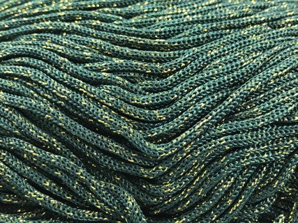 Il Filo di Arianna Swan Black cordino thai nero-oro glitter borse