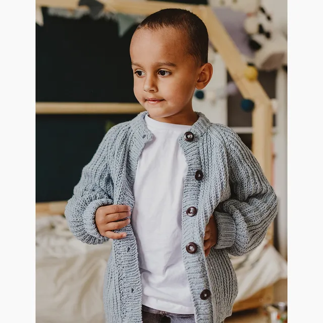 Pascuali Tonjo cardigan bambino schema maglia 2-6 anni