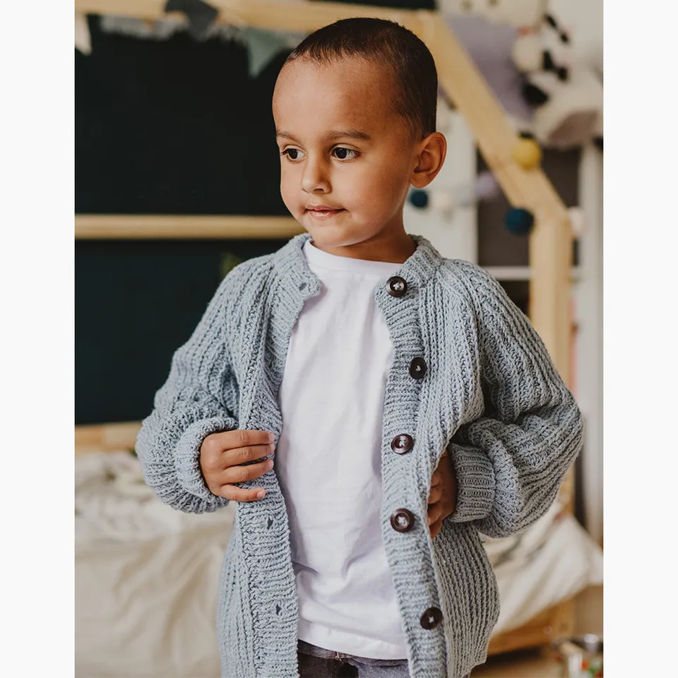 Pascuali Tonjo cardigan bambino schema maglia 2-6 anni