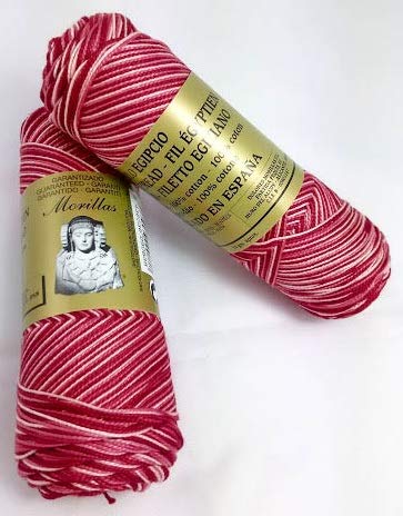Morillas Zepelines Ne 8/2 cotone perlato rosso 33 2x75 g multicolore