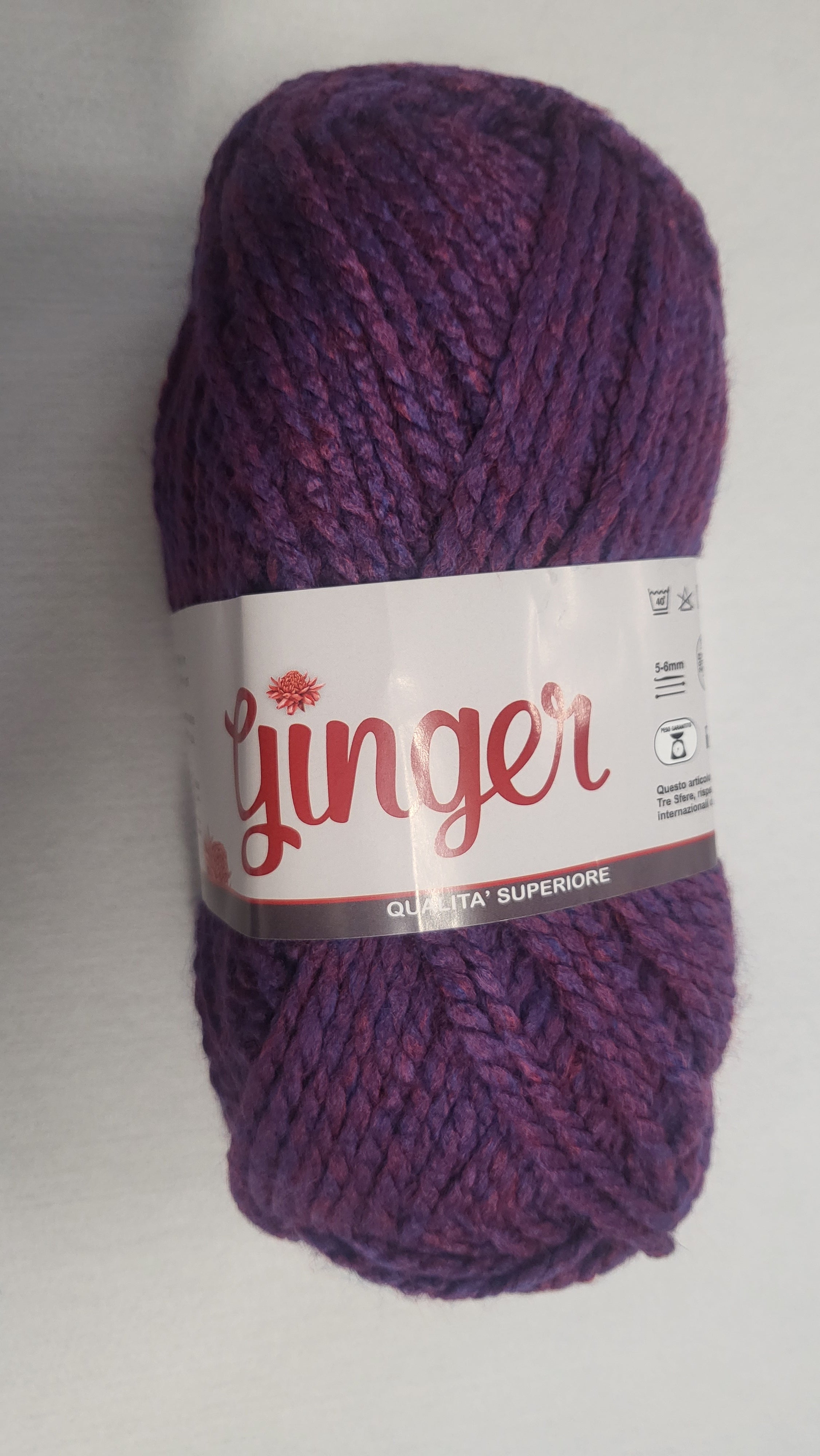 Il Filo di Arianna Ginger filato acrilico 100 g ginger amaranto