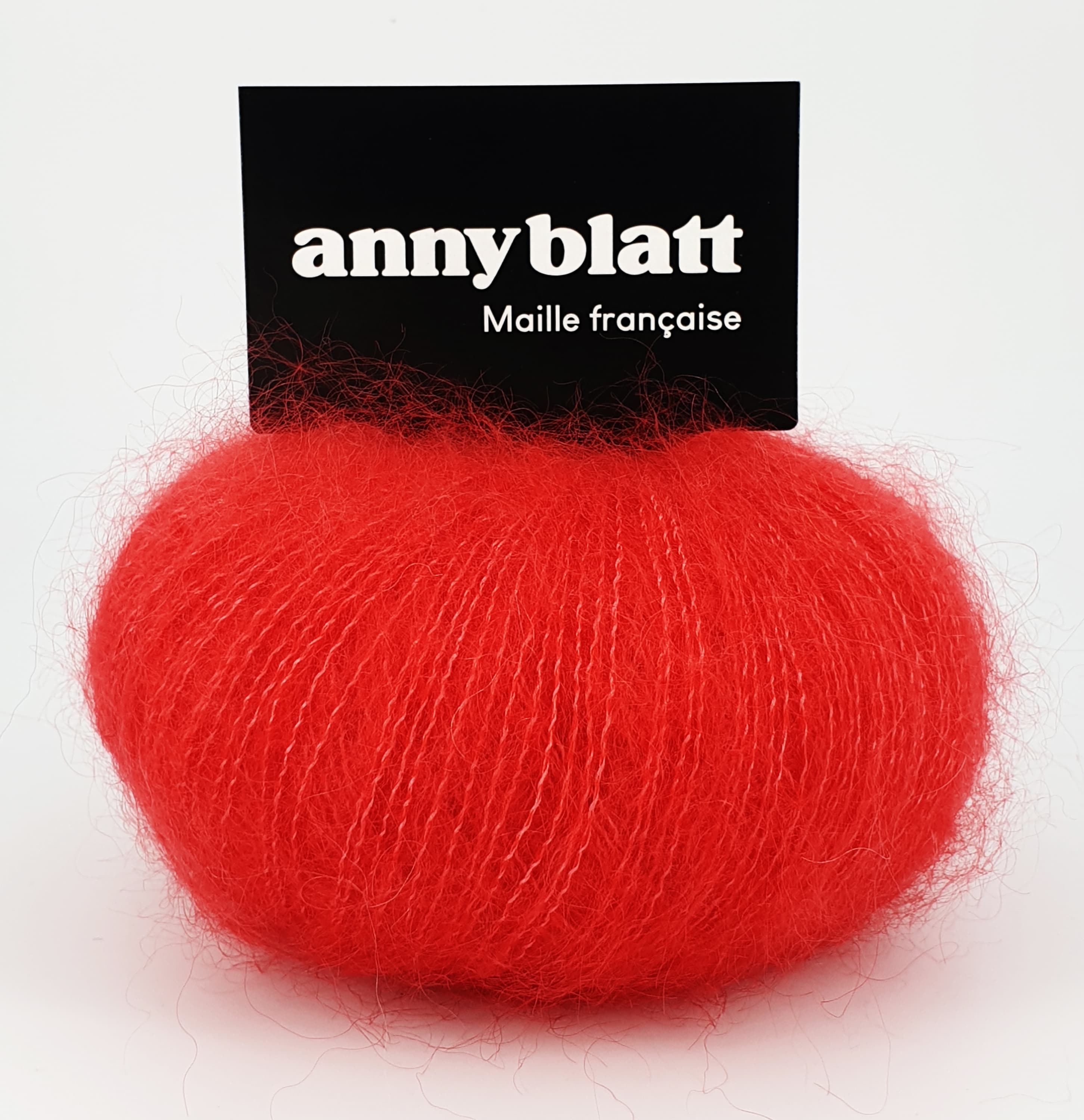 Annyblatt Avy kit maglione scollo V capucine mohair