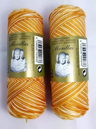 Morillas Zepelines Ne 8/2 cotone perlato giallo 28 2x75 g multicolore