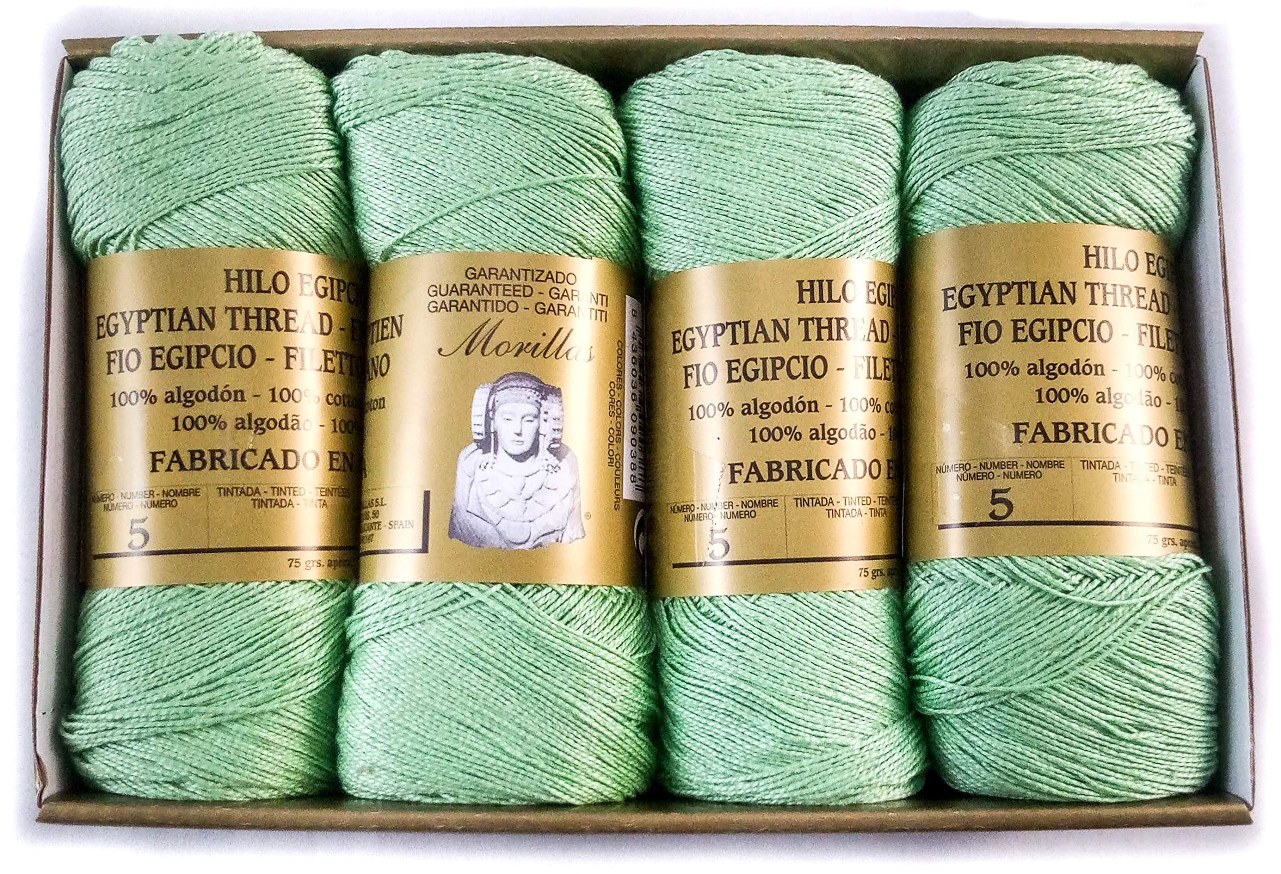 Morillas Zepelines Ne 5/2 filo di cotone verde 1 x8 mercerizzato
