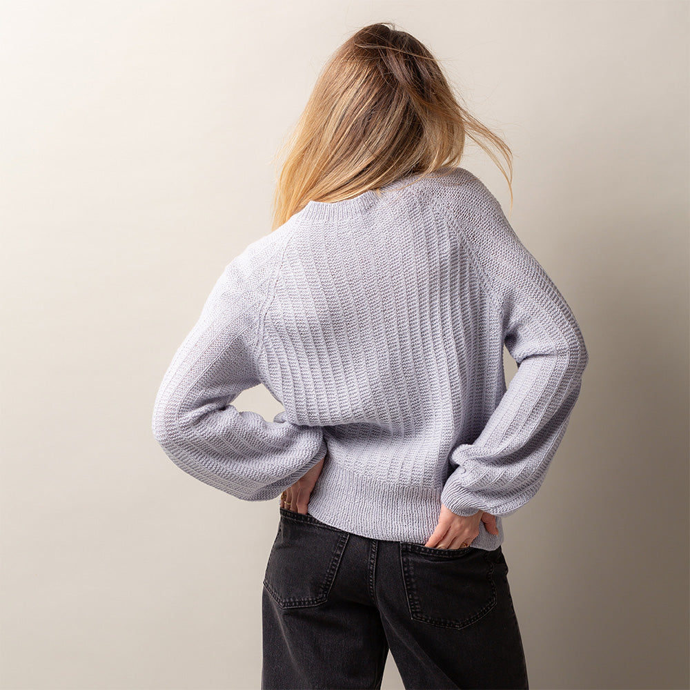Pascuali Flowline Cardigan schema maglia top-down bottoni