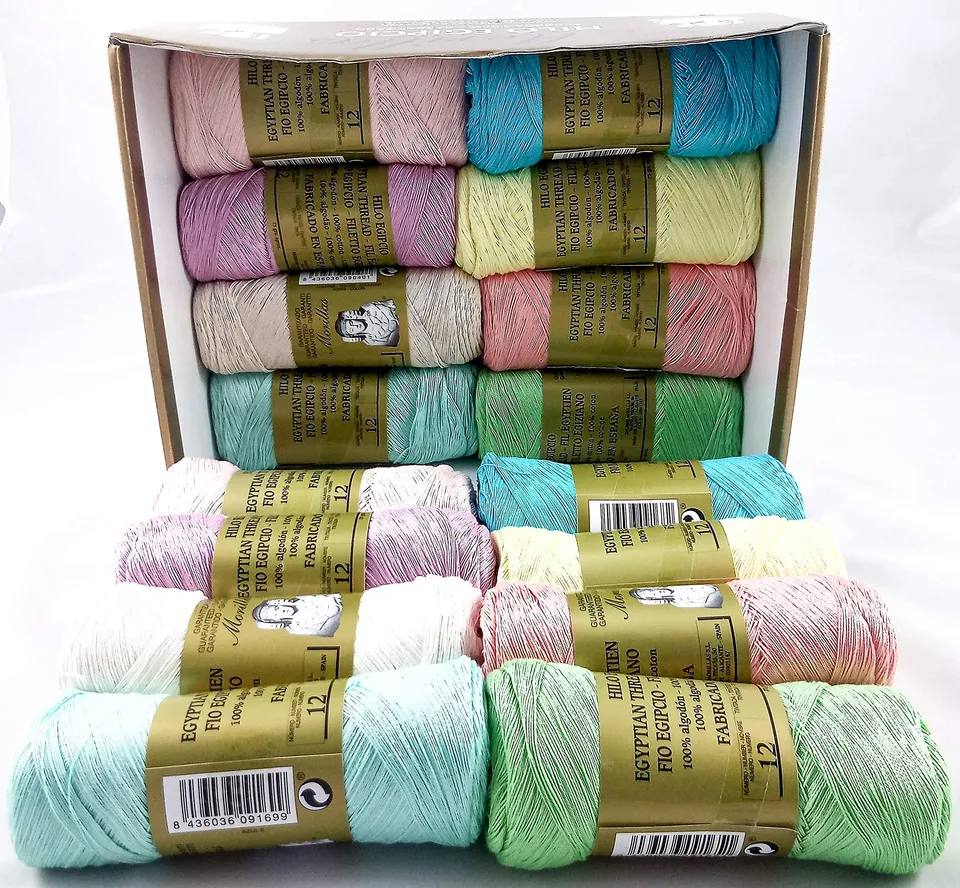 Morillas Zepelines Ne 12/2 cotone perlato 16x75g colori chiari