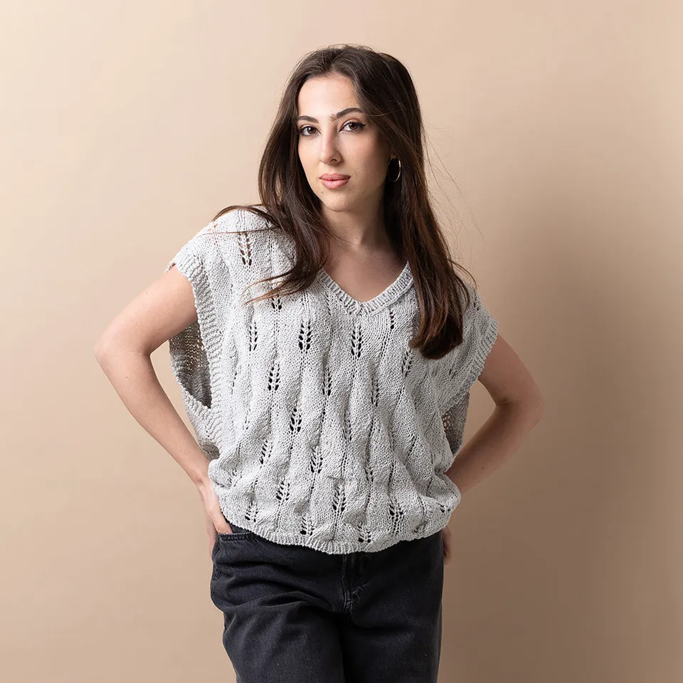 Pascuali Beech Leaf Shirt schema maglia cotone traforata