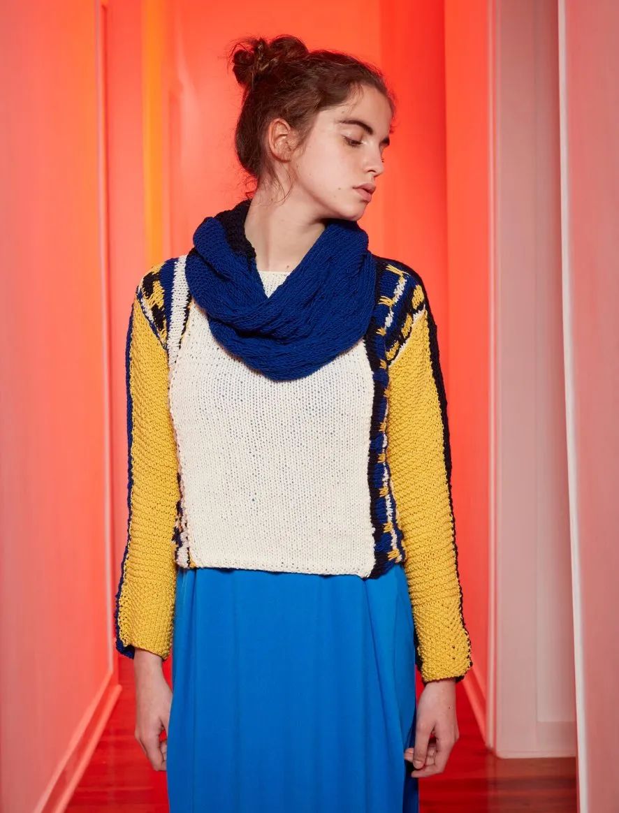 Rosarios4 131 Maglione e Gola schema donna merino